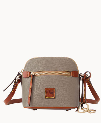 Pebble Grain Mini Domed Crossbody