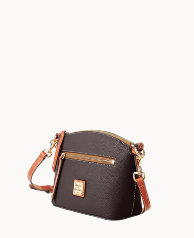 Pebble Grain Domed Crossbody