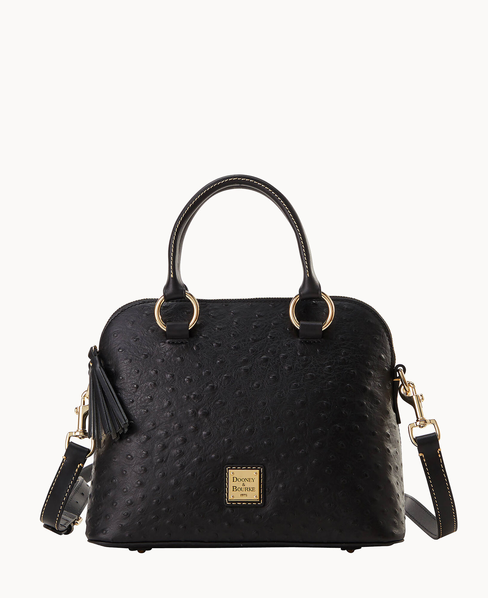 Dooney and bourke ostrich satchel top