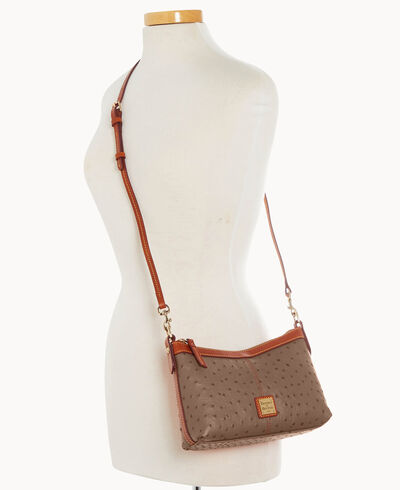 Ostrich Crossbody Pouch