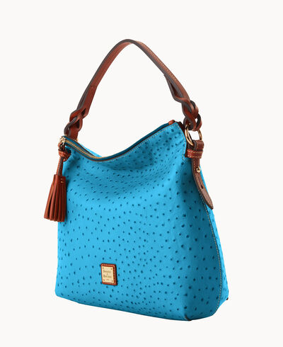 Ostrich Twist Strap Hobo