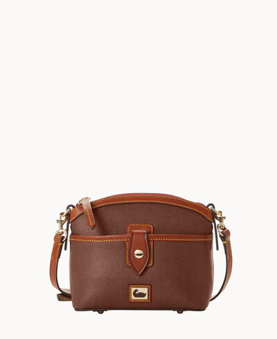 Camden Saffiano Domed Pocket Crossbody