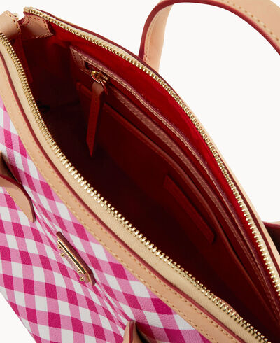 Gingham II Domed Satchel