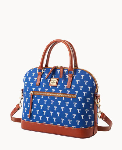 MLB Rangers Domed Zip Satchel