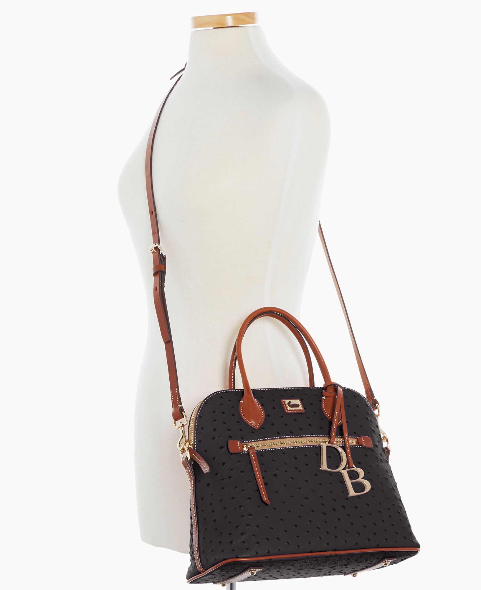 Dooney and bourke new arrivals ostrich domed satchel