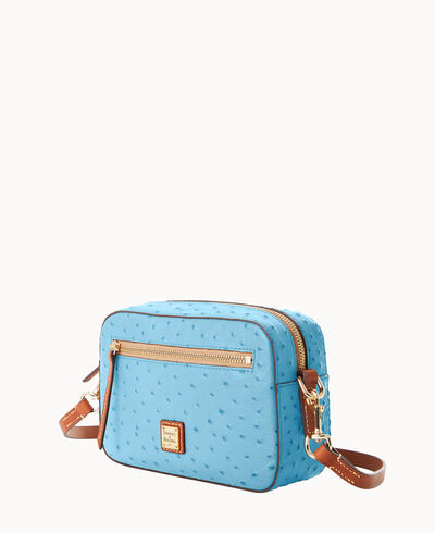 Ostrich Camera Zip Crossbody