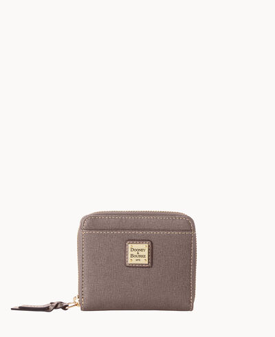 Saffiano Small Zip Around Wallet