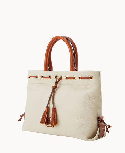 Pebble Grain Tassel Tote