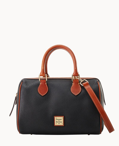 Pebble Grain Barrel Satchel
