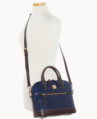 Denison Domed Zip Satchel