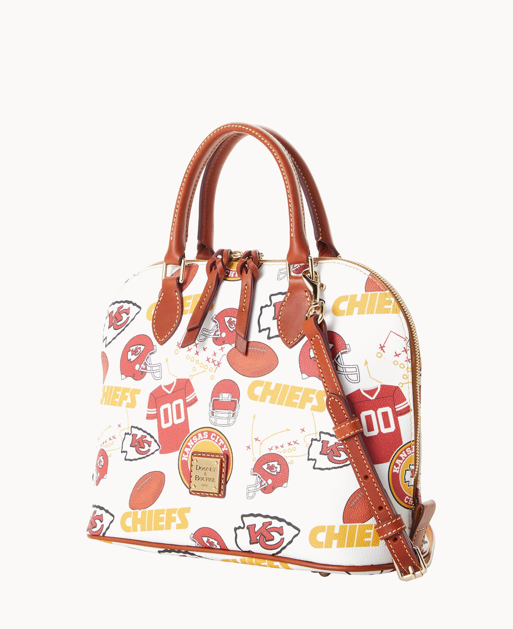 Dooney & Bourke Kansas City Chiefs Saffiano Triple Zip Crossbody - Macy's