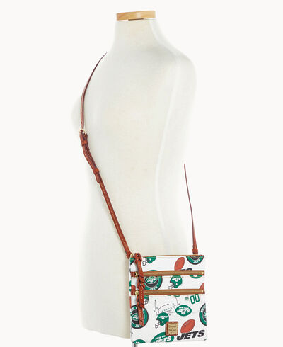 NFL Jets North South Triple Zip Crossbody