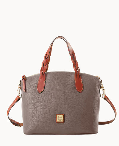 Pebble Grain Celeste Satchel