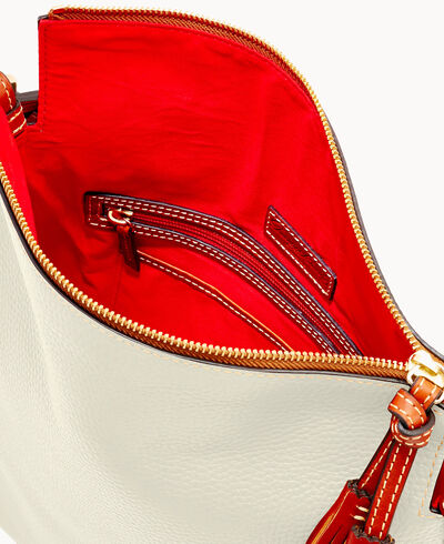 Pebble Grain Twist Strap Hobo