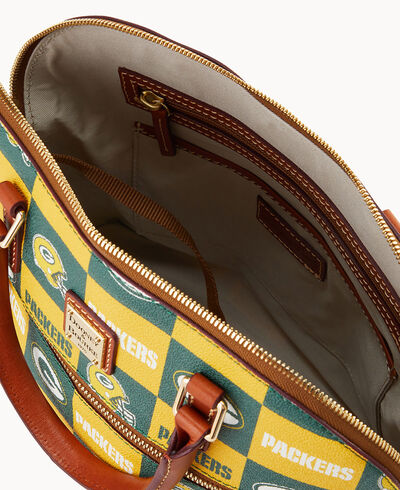 NFL Packers Domed Zip Satchel