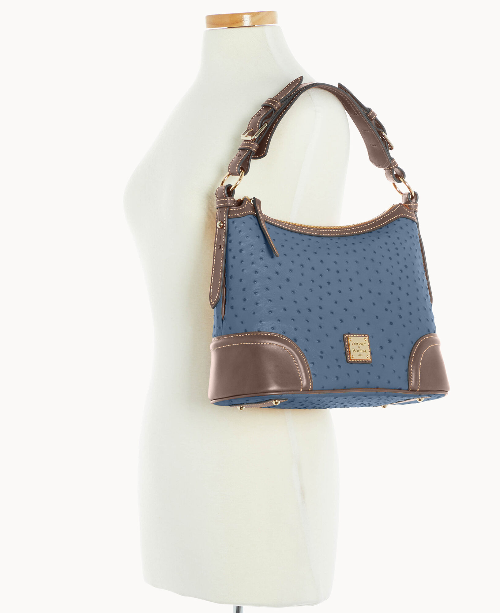 Dooney and bourke ostrich hobo clearance