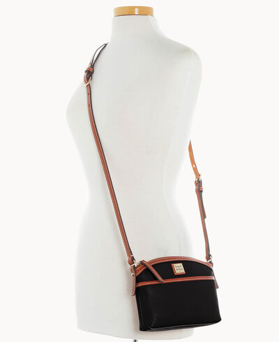 Pebble Grain Domed Crossbody
