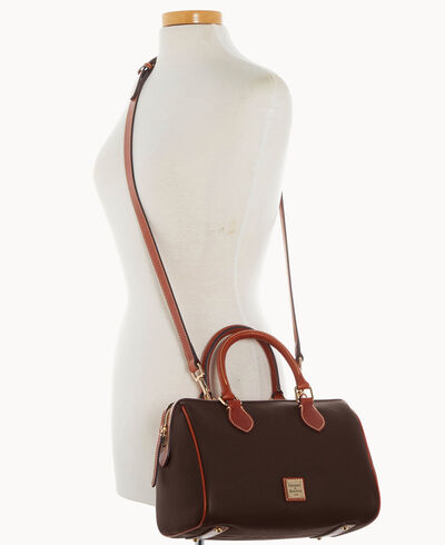 Pebble Grain Barrel Satchel