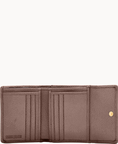 Pebble Grain Small Flap Credit Card Wallet