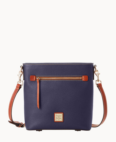 Pebble Grain Zip Crossbody