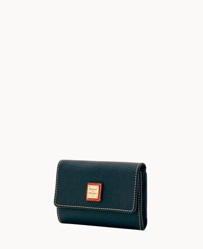Pebble Grain Flap Wallet