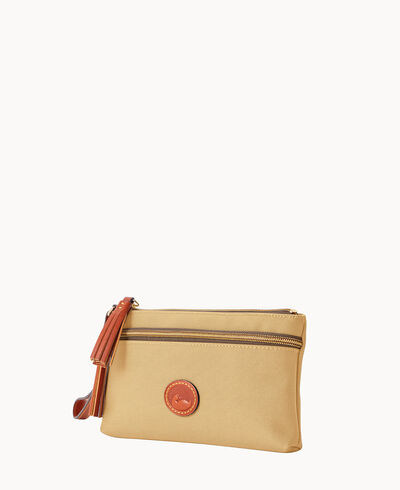 Nylon Double Zip Wristlet