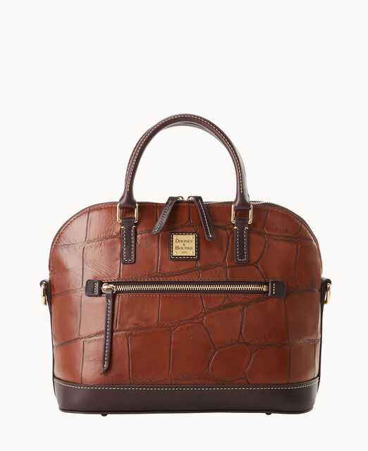 Denison Domed Zip Satchel