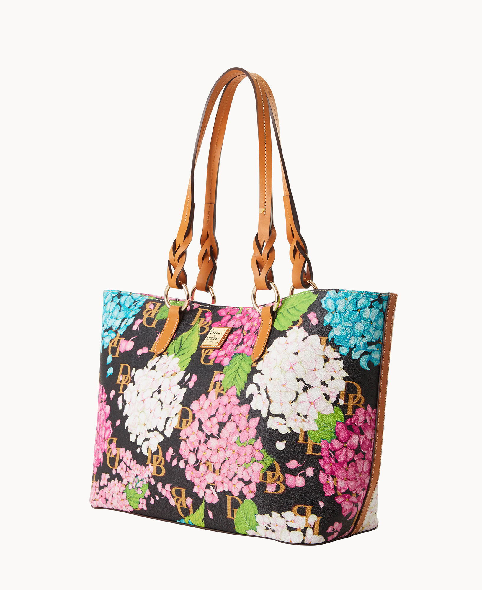 Dooney Bourke Hydrangea Monogram Nelly Tote