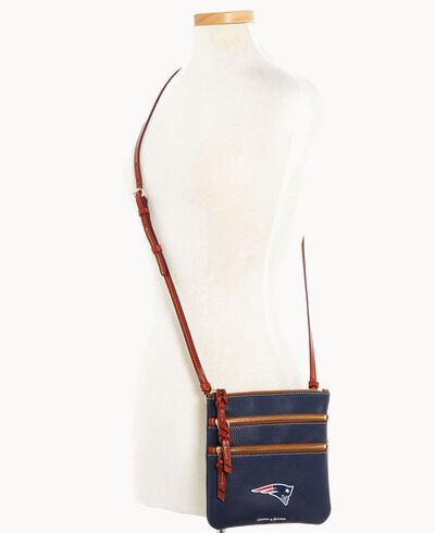 NFL Patriots Triple Zip Crossbody