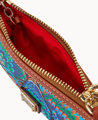 Plumes Medium Wristlet