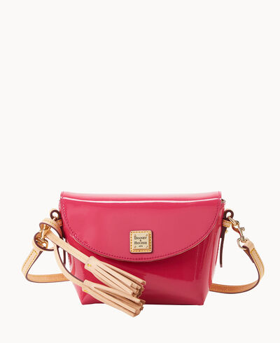 Patent Crossbody Saddle Bag