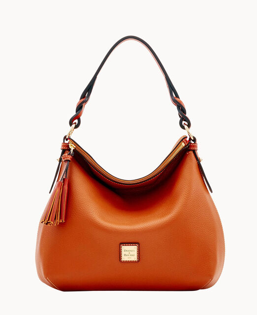 Pebble Grain Twist Strap Hobo