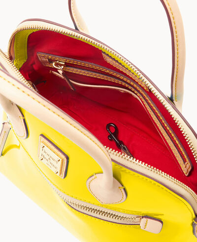Patent Domed Satchel