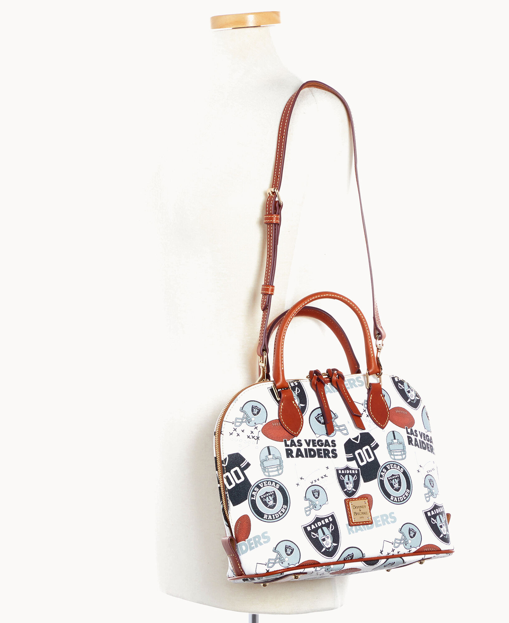 Dooney Bourke NFL Raiders Zip Zip Satchel