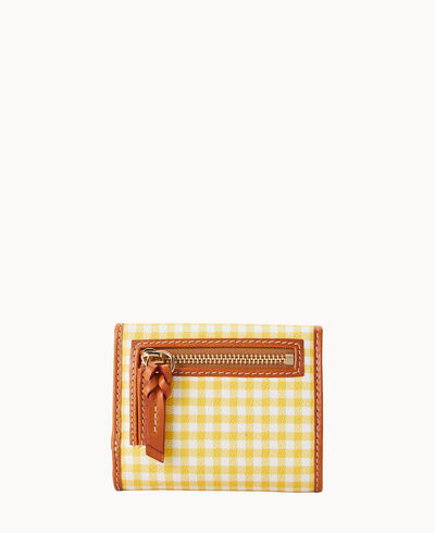 Gingham Flap Wallet