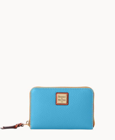 Pebble Grain Medium Zip Around Wallet