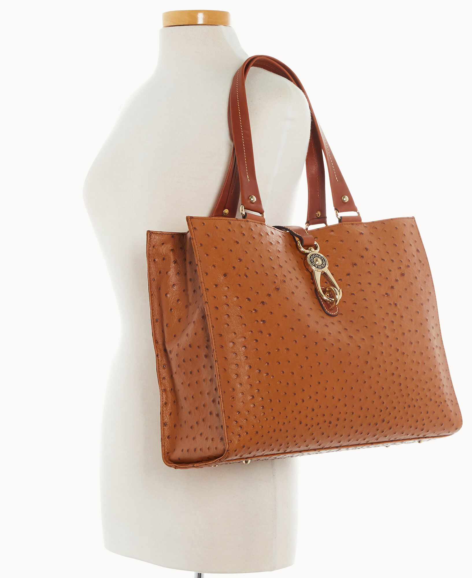 Dooney and bourke ostrich tote top