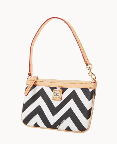 Chevron Large Slim Wristlet