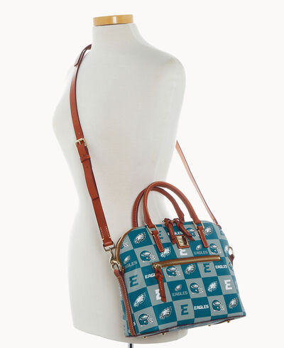NFL Eagles Domed Zip Satchel