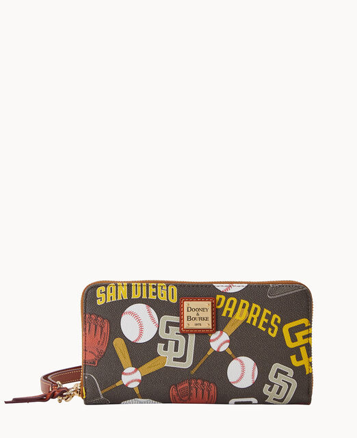 MLB Padres Large Zip Around Wristlet