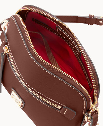 Saffiano Domed Crossbody