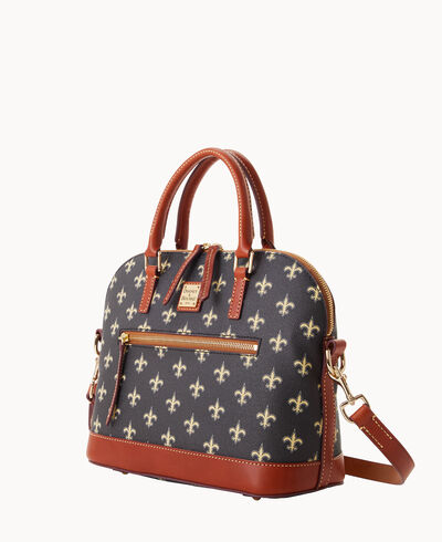 NFL Saints Domed Zip Satchel