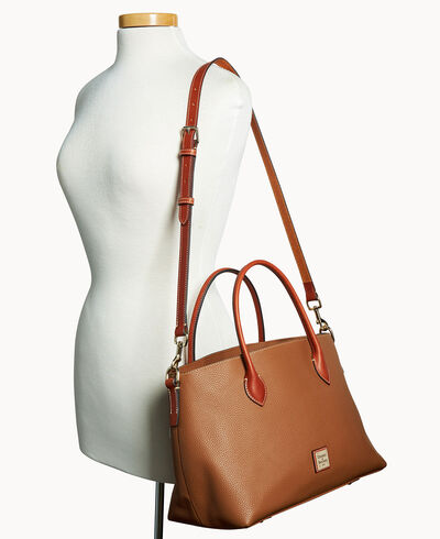 Pebble Grain Large Handle Tote