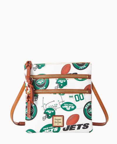 NFL Jets North South Triple Zip Crossbody