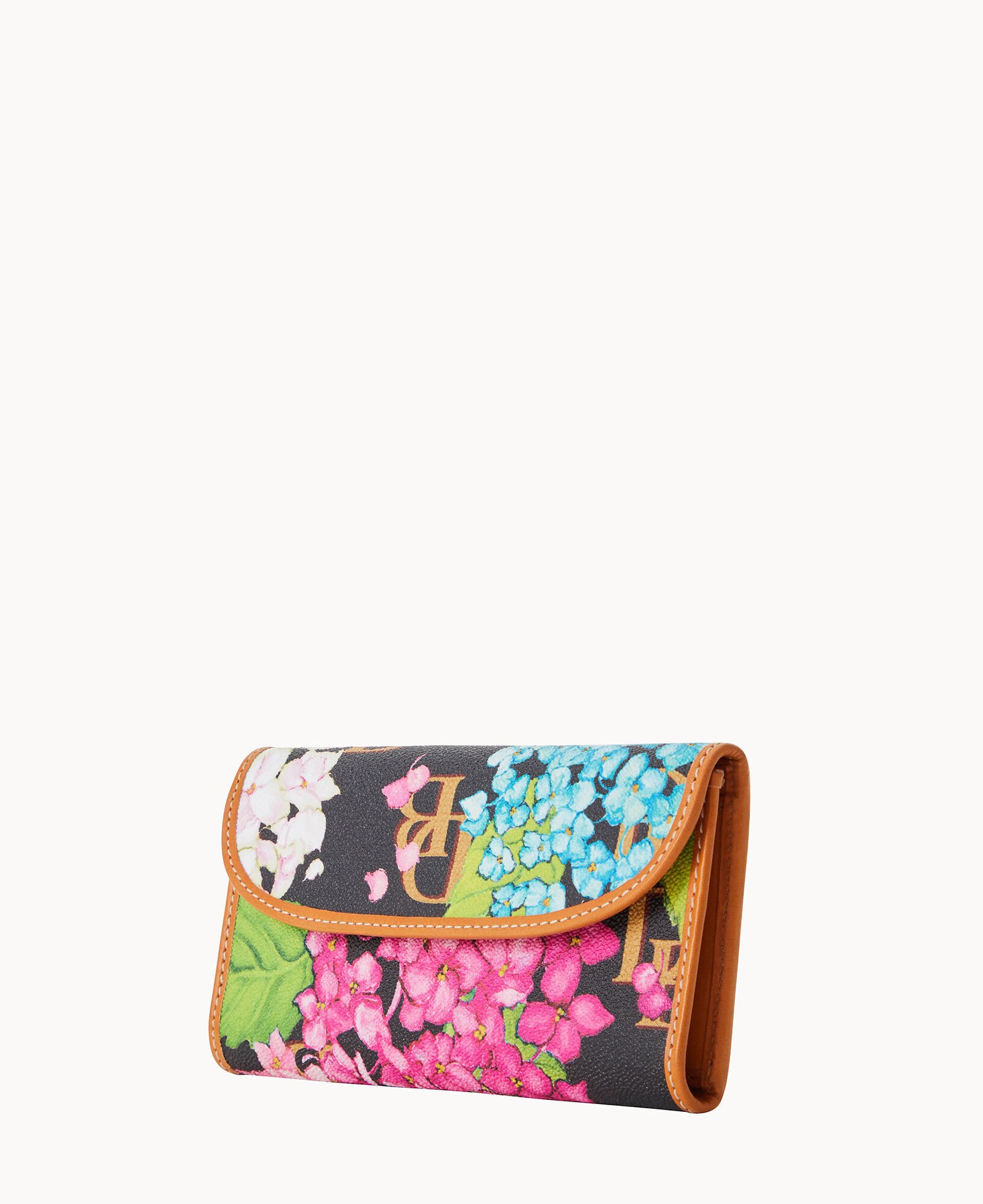 Dooney Bourke Hydrangea Monogram Continental Clutch