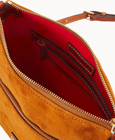 Suede Tassel Crossbody