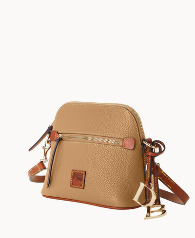 Pebble Grain Domed Crossbody