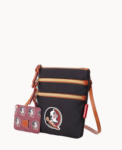 Collegiate Florida State University North South Triple Zip w ID Holder