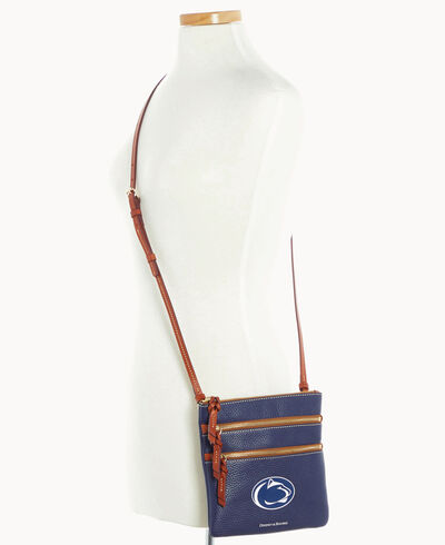 Collegiate Penn State University Triple Zip Crossbody