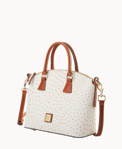 Ostrich Domed Satchel